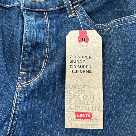 Levi's 710 Super Skinny Jeans Women’s 28x28 NWT - Picture 7 of 9